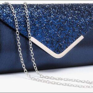 EUC - Used Once - Beautiful Navy Glitter/Shimmer Purse!!